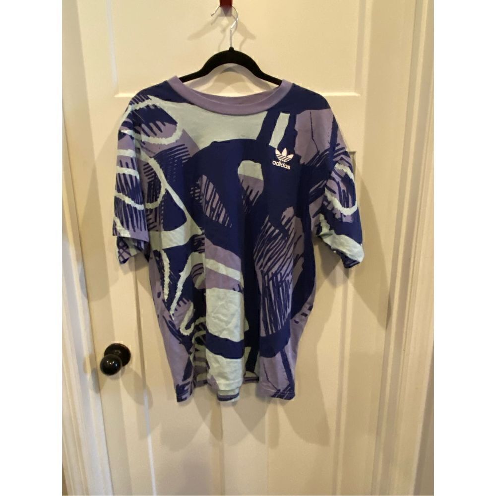 Adidas Adiplay Allover Print Short Sleeve T-Shirt XL